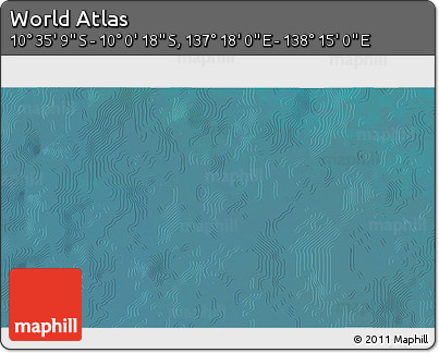Satellite 3D Map of the Area around 10° 17' 43" S, 137° 46' 30" E