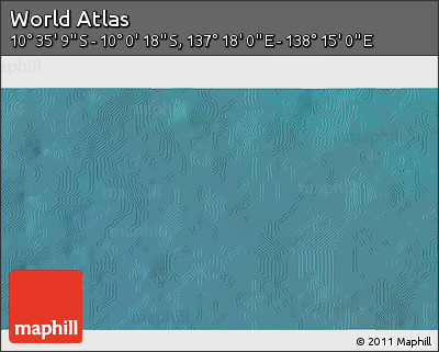 Satellite 3D Map of the Area around 10° 17' 43" S, 137° 46' 30" E