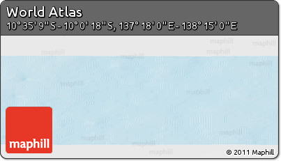 Physical Panoramic Map of the Area around 10° 17' 43" S, 137° 46' 30" E