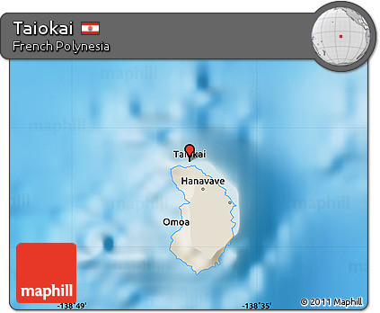 Shaded Relief Map of Taiokai