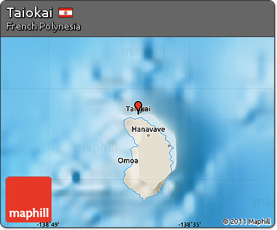 Shaded Relief Map of Taiokai