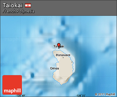Shaded Relief Map of Taiokai