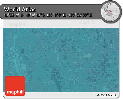 Satellite 3D Map of the Area around 10° 17' 43" S, 139° 28' 29" E