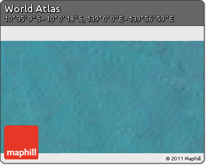 Satellite 3D Map of the Area around 10° 17' 43" S, 139° 28' 29" E