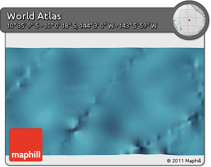 Satellite 3D Map of the Area around 10° 17' 43" S, 143° 34' 29" W
