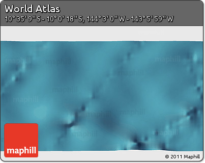 Satellite 3D Map of the Area around 10° 17' 43" S, 143° 34' 29" W