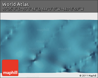 Satellite 3D Map of the Area around 10° 17' 43" S, 143° 34' 29" W