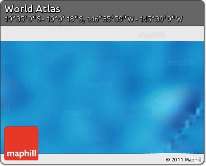 Physical 3D Map of the Area around 10° 17' 43" S, 146° 7' 30" W