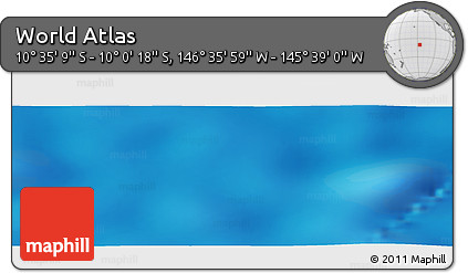 Physical Panoramic Map of the Area around 10° 17' 43" S, 146° 7' 30" W
