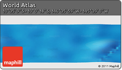 Physical Panoramic Map of the Area around 10° 17' 43" S, 146° 7' 30" W