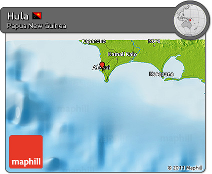 Physical 3D Map of Hula