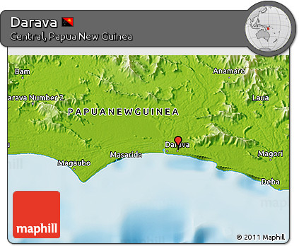 Physical 3D Map of Darava