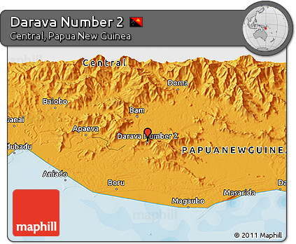 Political 3D Map of Darava Number 2