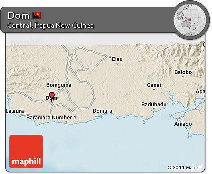 Shaded Relief 3D Map of Dom