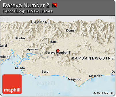 Shaded Relief 3D Map of Darava Number 2