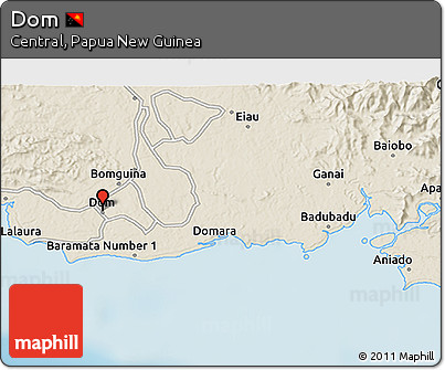 Shaded Relief 3D Map of Dom