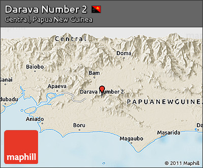 Shaded Relief 3D Map of Darava Number 2