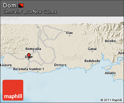 Shaded Relief 3D Map of Dom