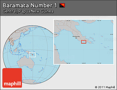 Gray Location Map of Baramata Number 1