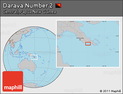 Gray Location Map of Darava Number 2