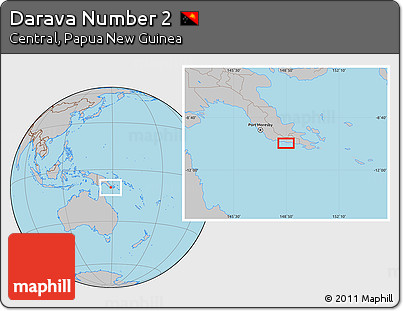 Gray Location Map of Darava Number 2