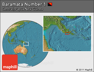 Satellite Location Map of Baramata Number 1