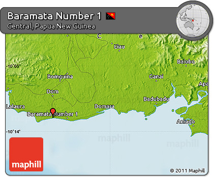 Physical Map of Baramata Number 1
