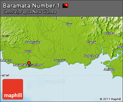 Physical Map of Baramata Number 1