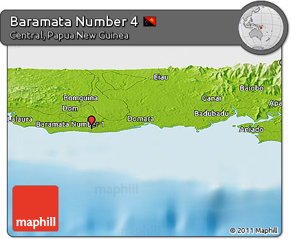 Physical Panoramic Map of Baramata Number 4