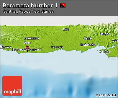 Physical Panoramic Map of Baramata Number 1