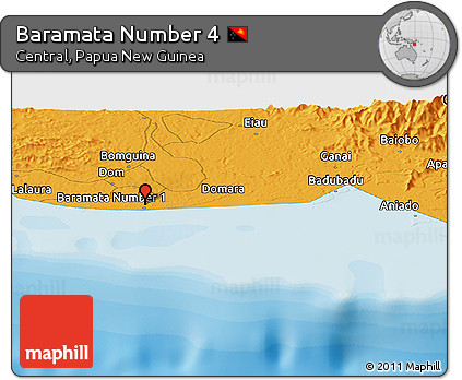 Political Panoramic Map of Baramata Number 4