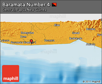 Political Panoramic Map of Baramata Number 4