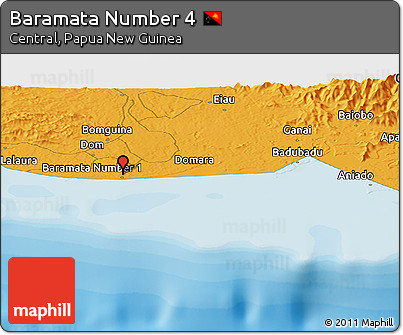 Political Panoramic Map of Baramata Number 4