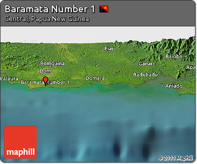 Satellite Panoramic Map of Baramata Number 1
