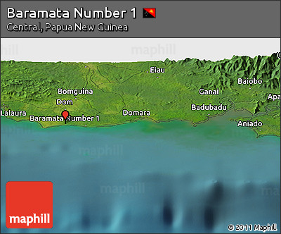 Satellite Panoramic Map of Baramata Number 1