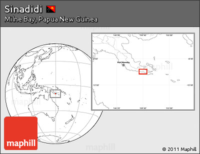 Blank Location Map of Sinadidi