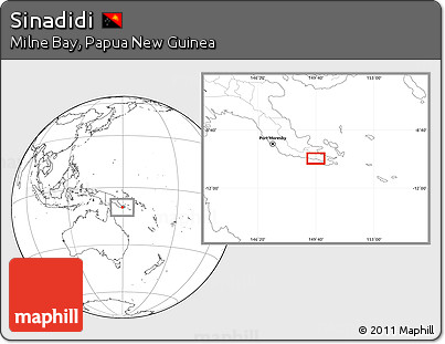 Blank Location Map of Sinadidi