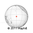 Outline Map of the Area around 10° 17' 43" S, 149° 31' 30" W, rectangular outline