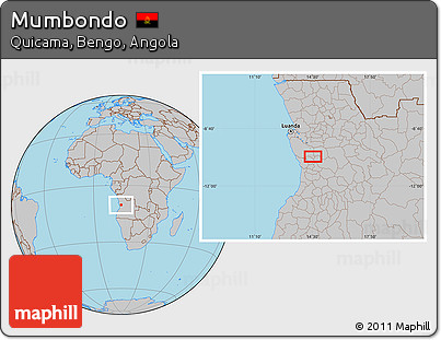 Gray Location Map of Mumbondo