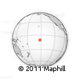 Outline Map of the Area around 10° 17' 43" S, 152° 55' 30" W, rectangular outline