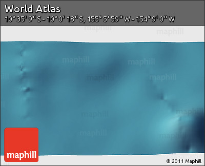 Satellite 3D Map of the Area around 10° 17' 43" S, 154° 37' 30" W