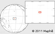 Blank Location Map of the area around 10° 17' 43" S, 155° 28' 29" W