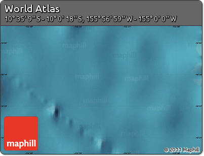 Satellite Map of the Area around 10° 17' 43" S, 155° 28' 29" W
