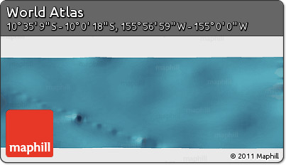 Satellite Panoramic Map of the Area around 10° 17' 43" S, 155° 28' 29" W