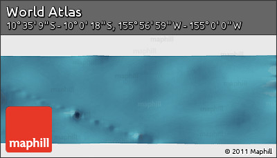 Satellite Panoramic Map of the Area around 10° 17' 43" S, 155° 28' 29" W