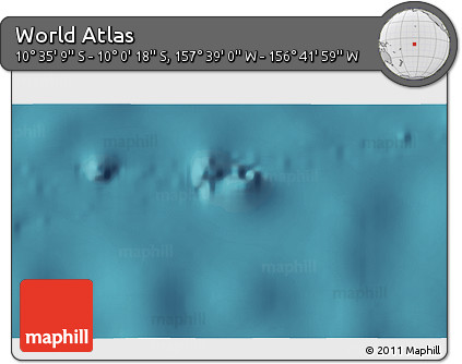 Satellite 3D Map of the Area around 10° 17' 43" S, 157° 10' 30" W