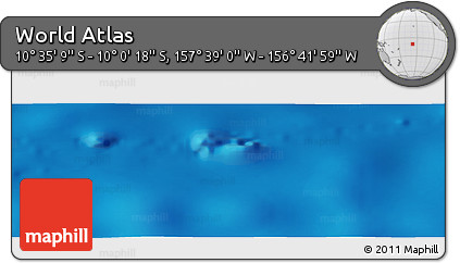Physical Panoramic Map of the Area around 10° 17' 43" S, 157° 10' 30" W