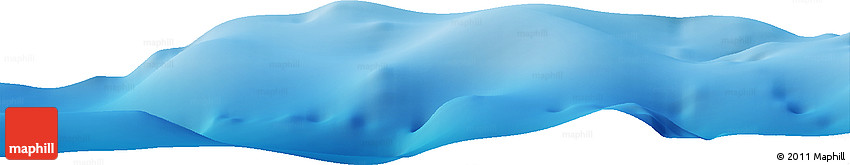 Shaded Relief Horizon Map of the Area around 10° 17' 43" S, 160° 43' 29" E