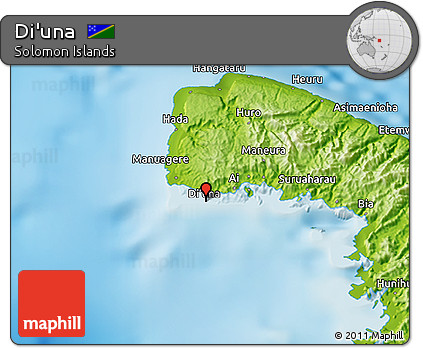Physical 3D Map of Di'una