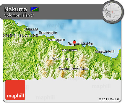 Physical 3D Map of Nakuma